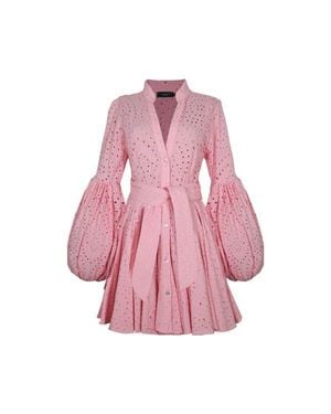 No Pise La Grama Carta Y Letra Dress - Pink