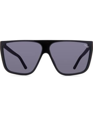DEZI Type B 63Mm Oversize Flat Top Sunglasses - Gray