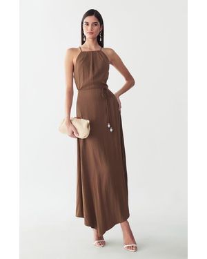 ST MRLO Marni Midi Dress - Brown