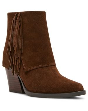 Blondo Odessa Fringe Block Heel Bootie - Brown