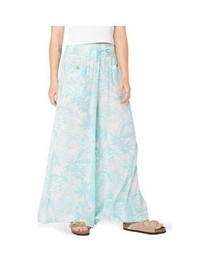Roxy Sunset Daze Wide Leg Pants - Blue