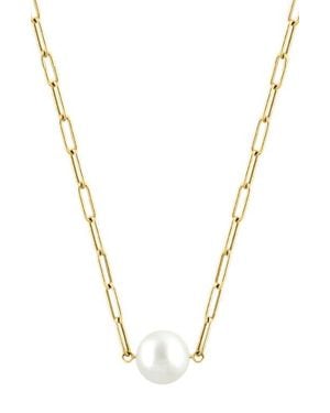 Effy 14K Freshwater Pearl Paperclip Necklace - Metallic