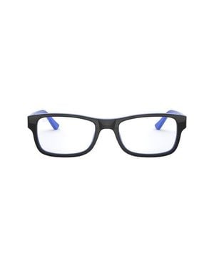 Ray-Ban 52Mm Rectangular Optical Glasses - Black