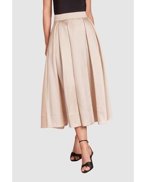 Coast High-Waist Full Volume A-Line Skirt - Natural