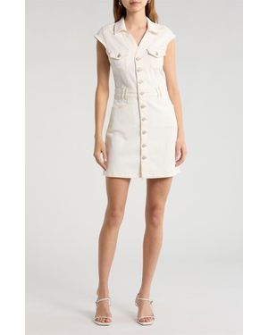 PAIGE Jaxsyn Denim Minidress - White