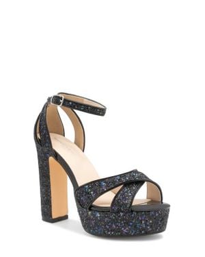 Touch Ups Jemma Ankle Strap Platform Sandal - Metallic