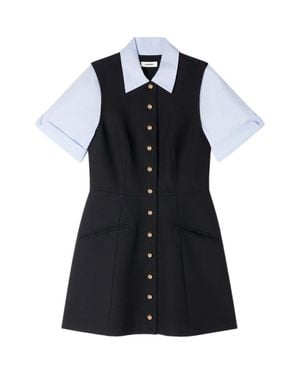 Sandro 2-In-1 Short Dress - Blue