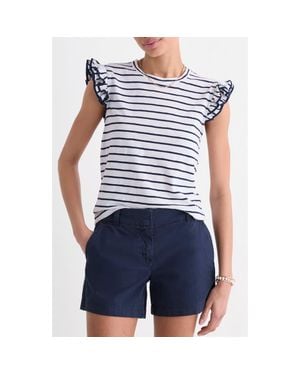 Vineyard Vines Stripe Flutter Sleeve T-Shirt - Blue
