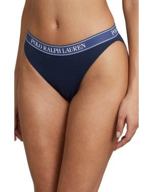 Polo Ralph Lauren Cotton Blend Bikini - Blue