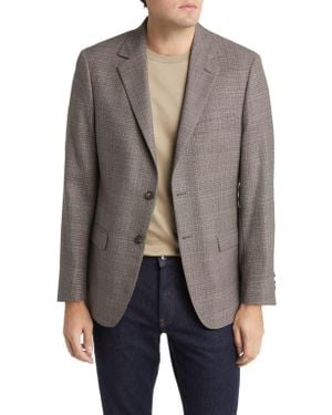 Daniel Hechter Plaid Wool Sport Coat - Gray