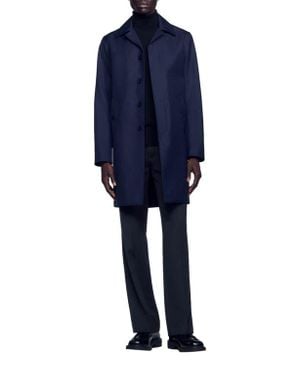 Sandro Waterproof Raincoat - Blue