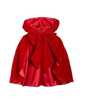 Chasing Fireflies Riding Hood Cape For Girls - Red