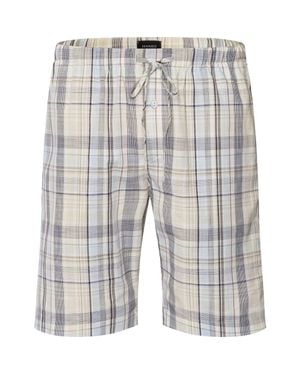 Hanro Night And Day Drawstring Cotton Shorts - Gray
