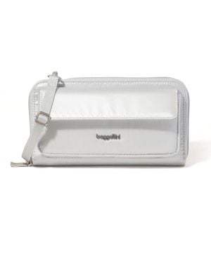 Baggallini Rfid Phone Wallet Crossbody Bag - White