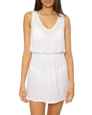 Becca Breezy Basics Cover-Up Mini Sundress - White