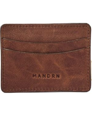 Mandrn Leather Cardholder - Brown