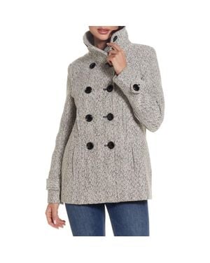 Gallery Double Breasted Peacoat - Gray