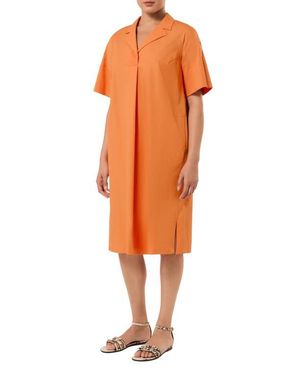 Marina Rinaldi Mrsacro Cotton Shirtdress - Orange