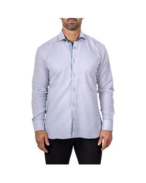 Maceoo Eins Marthy Cotton Button-Up Shirt - Blue