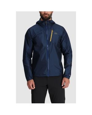 Outdoor Research Helium Rain Ultralight Hooded Jacket - Blue