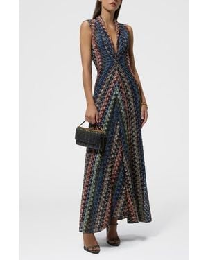 Missoni Metallic Sleeveless Maxi Dress - Multicolor