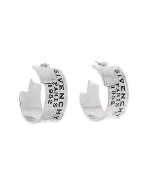 Givenchy Tape Logo Hoop Earrings - Multicolor