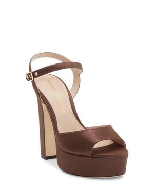 Stuart Weitzman Reade Platform Sandal - Brown