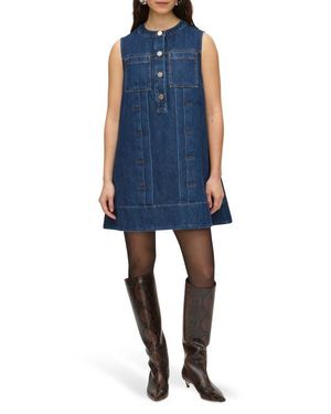 ALIGNE Waterlily Denim Midi Dress in Blue | Lyst
