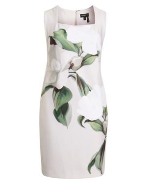 Donna Karan Print Sleeveless Sheath Dress - White