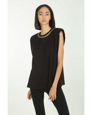 SECRET MISSION Roxanne Top - Black