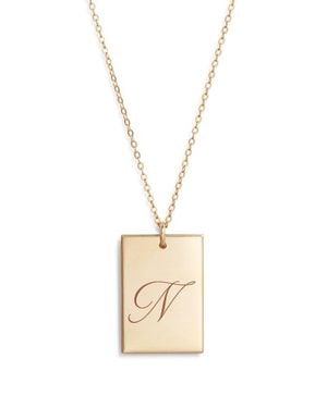 SET & STONES Stella Initial Pendant Necklace - White