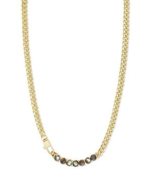 Melinda Maria Julian Loves Labradorite Necklace - White