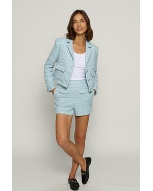 Central Park West Cargo Pocket Blazer - Blue