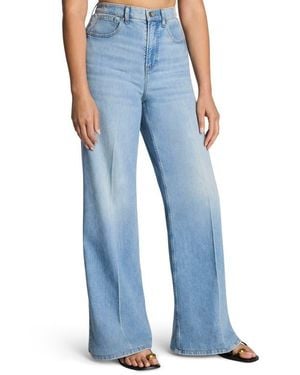 Spanx Lightweight Super Wide Leg Jeans - Blue