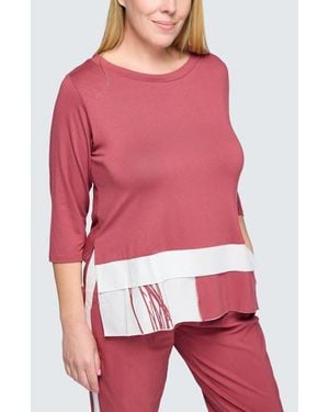 Luukaa Isla Viscose Jersey Tunic - Red