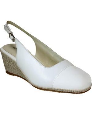 David Tate Sheyla Slingback Wedge Pump - White