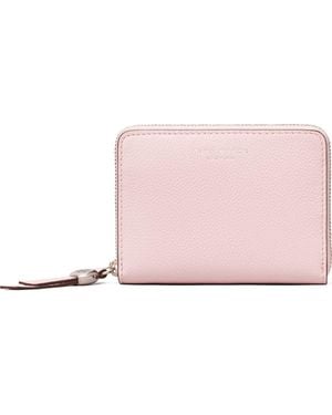 Tory Burch Romy Medium Leather Zip Wallet - Pink