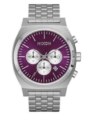Nixon Time Teller Chrono Watch, 39Mm - Gray