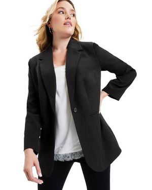 June + Vie Classic Blazer - Black