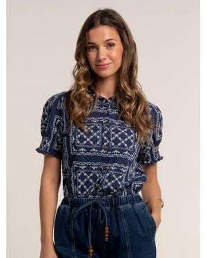 Brakeburn Marine Blouse - Blue