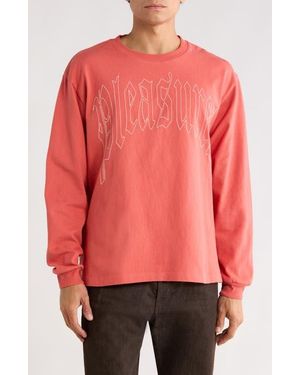 Pleasures Twitch Embroidered Long Sleeve T-Shirt