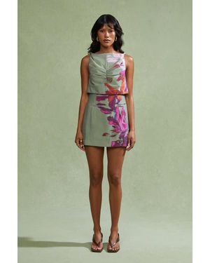 AMUR Pyper Mini Dress - Green