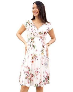 Tiffany Rose Maternity Alessandra Maternity Dress - White