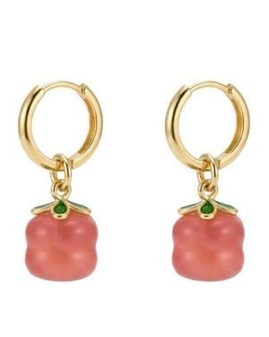 seree Harvest Agate Charm Earrings - Metallic