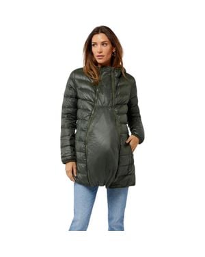 Modern Eternity Maternity Modern Eternity Ashley 3-In-1 Down Lightweight Maternity Jacket - Green