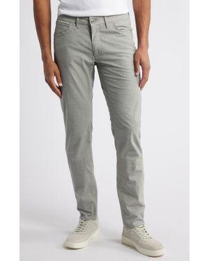 Brax Chuck Microcheck Modern Fit Stretch Pants - Gray