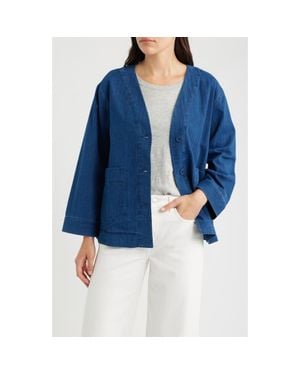 Seasalt Cornwall Penwerris Denim Chore Jacket - Blue
