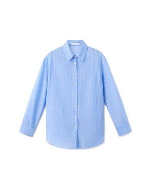 Mango Camisa Belize Shirt - Blue