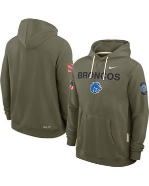 Nike Boise State Broncos 2025 Military Appreciation Dri-Fit Hoodie - Green
