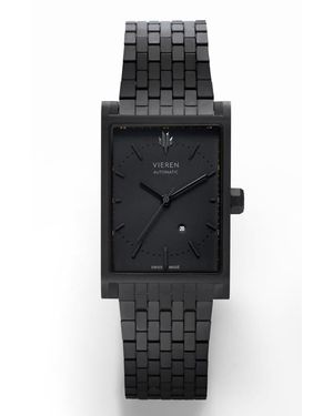 VIEREN Matte Swiss Automatic Watch - Black